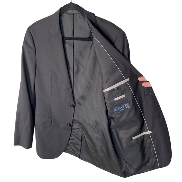 NWT Hugo Boss Italian Wool Blazer Sz 42R Slim Fit Black Classic Suit Jacket - Picture 5 of 8